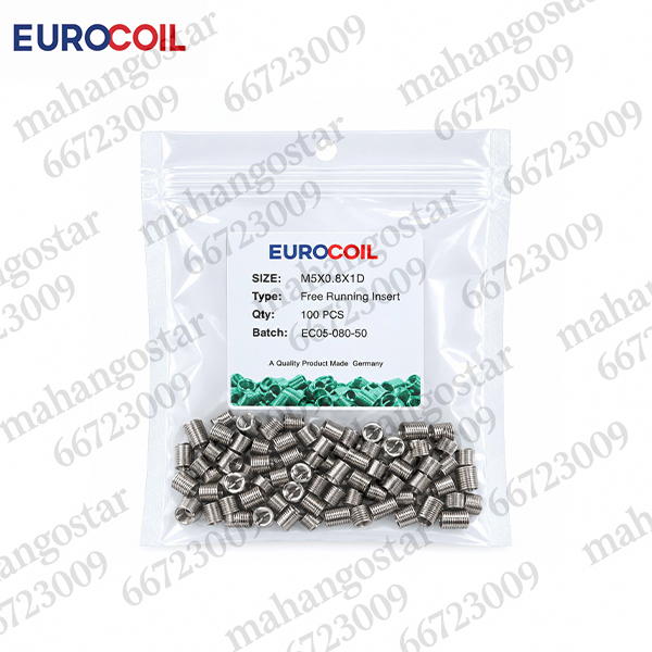 فنر هلی کویل EUROCOIL سایز M5×0.8×1D