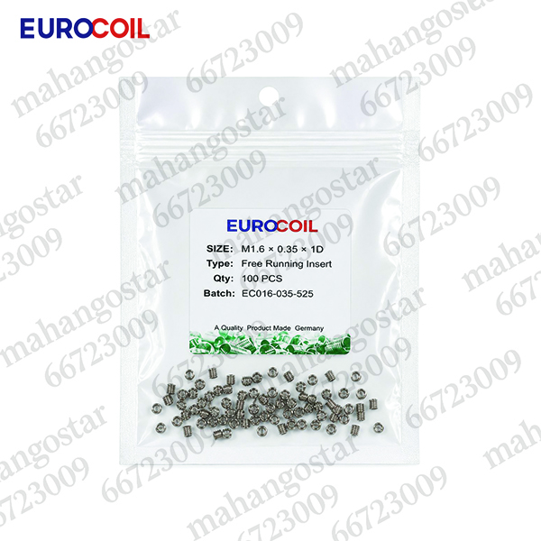 فنر هلی کویل EUROCOIL سایز M1.6×0.35×1D