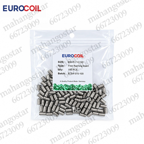 فنر هلی کویل EUROCOIL سایز M4×0.7×2.5D
