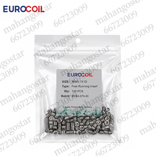 فنر هلی کویل EUROCOIL سایز M4×0.7×1D
