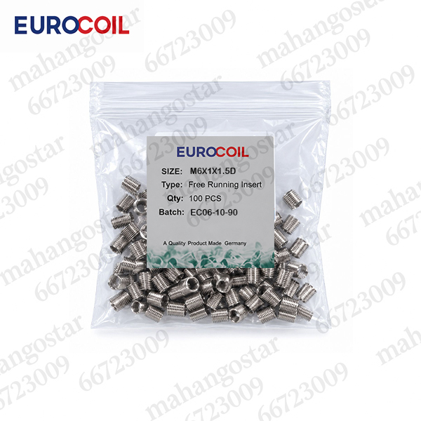 فنر هلی کویل EUROCOIL سایز M6×1×1.5D