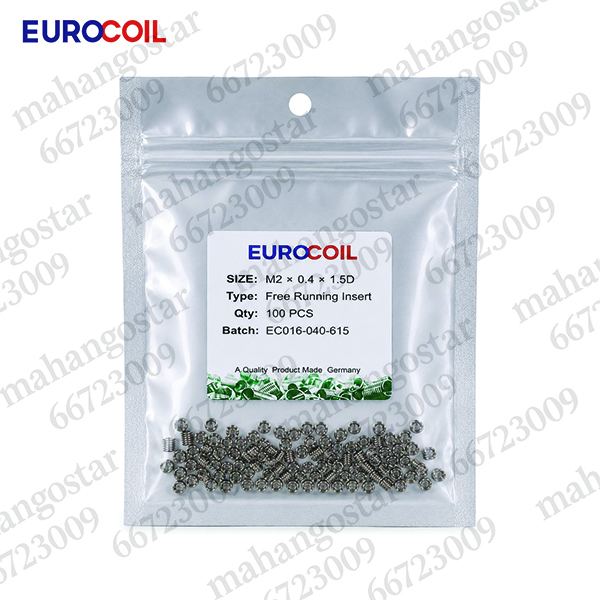 فنر هلی کویل EUROCOIL سایز M2×0.4×1.5D