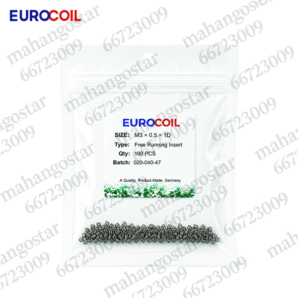فنر هلی کویل EUROCOIL سایز M3×0.5×1D 