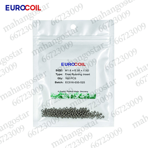 فنر هلی کویل EUROCOIL سایز M1.6×0.35×1.5D