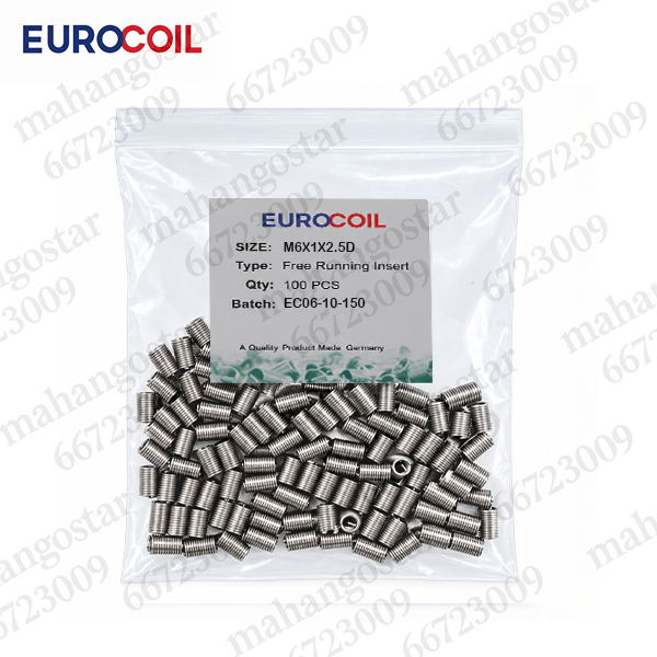 فنر هلی کویل EUROCOIL سایز M6×1×2.5D