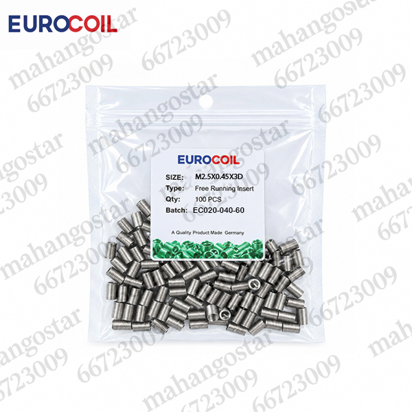 فنر هلی کویل EUROCOIL سایز M2.5×0.45×3D
