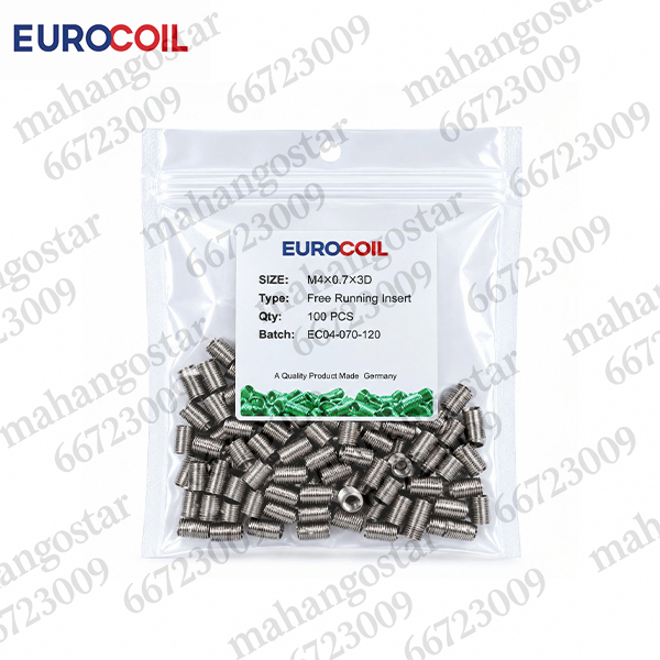 فنر هلی کویل EUROCOIL سایز M4×0.7×3D