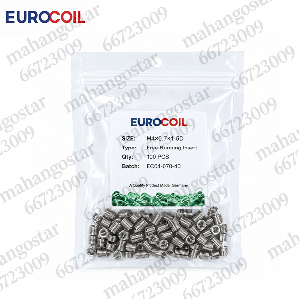 فنر هلی کویل EUROCOIL سایز M4×0.7×1.5D