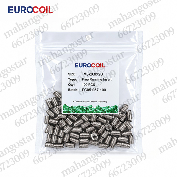 فنر هلی کویل EUROCOIL سایز M5×0.8×2D