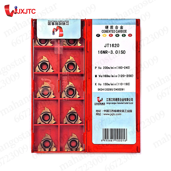 الماس گام زنی داخل تراش 16NR-3.0 ISO JT1620 برند JXJTC